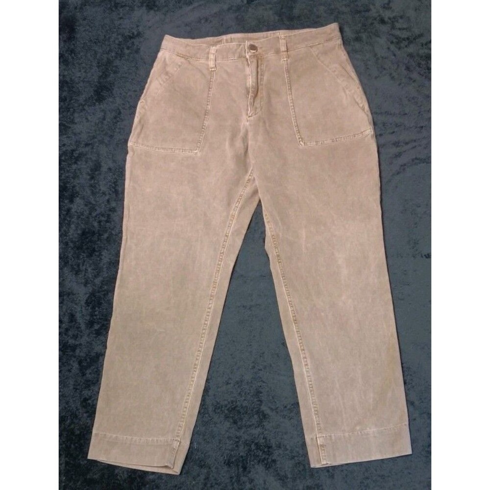Old Navy Utility Cargo Carpenter Baker Trouser Pants 8 Taupe Brown Gorpcore 90s